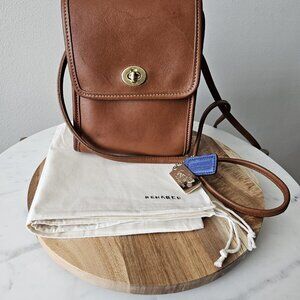 Vintage Coach Scooter Bag -- British Tan